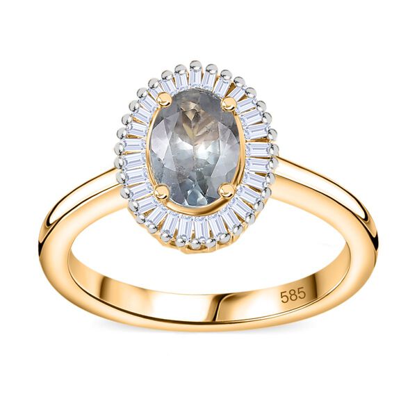 AAA Alexandrit und Diamant Ring in 585 Gold - 1,01 ct. image number 6