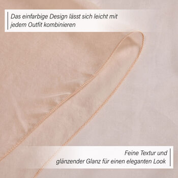 LA MAREY &ndash; Schal aus Maulbeerseide, Beige