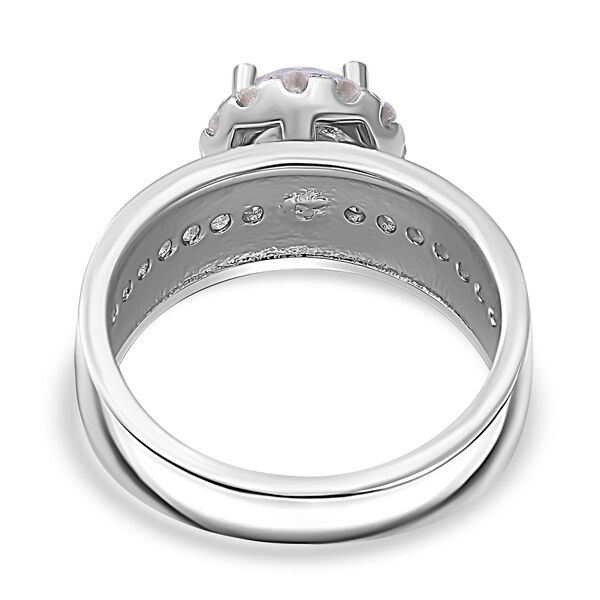 LUSTRO STELLA - Wei&szlig;er Zirkonia Ring 925 Silber rhodiniert (Gr&ouml;&szlig;e 16.00) image number 3