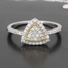 Diamant Ring 925 Silber Bicolor  ca. 0,50 ct image number 1