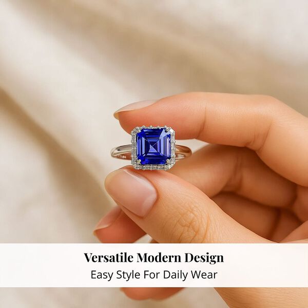 RHAPSODY AAAA Tansanit und Diamant Ring in 950 Platin - 2,56 ct. image number 3