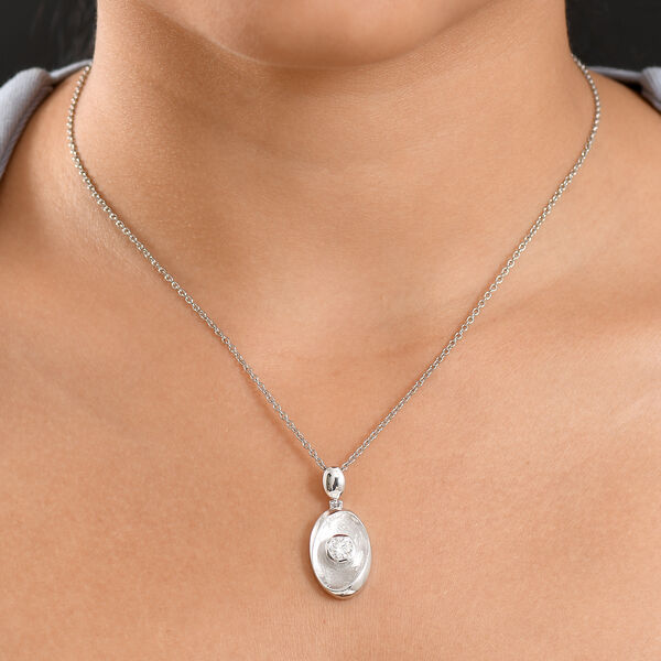 D'Joy Moissanit Schmuckset ca. 50 cm 925 Silber platiniert und 316L Edelstahl platiniert ca. 0.43 ct image number 3