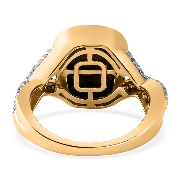 Boulder Opal Triplett und Zirkon Ring - 3,96 ct. image number 8