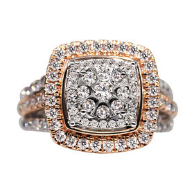 New York Kollektion- P1 GH Diamant Ring in 585 Weiß- und Gelbgold - 1,50 ct.