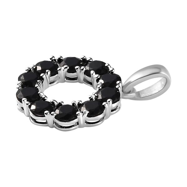 Schwarzer Spinell Anh&auml;nger 925 Silber ca. 1,80 ct. image number 4