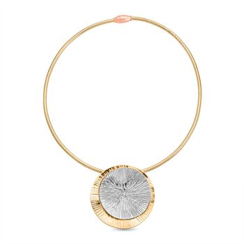 Bicolor Halskette ca. 48 cm ca. 38,40g