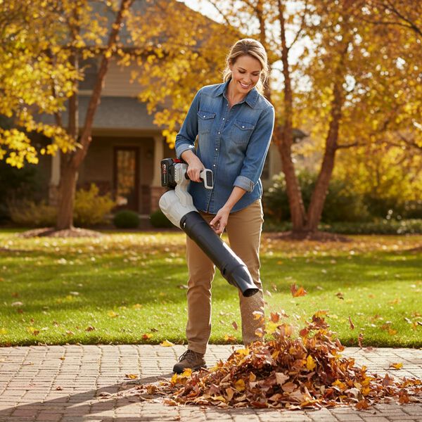 Akkubetriebener 21V Gebläser mit LCD-Display, 5-stufige Leistungseinstellung, inklusive Ladegerät, Grau-Schwarz image number 2