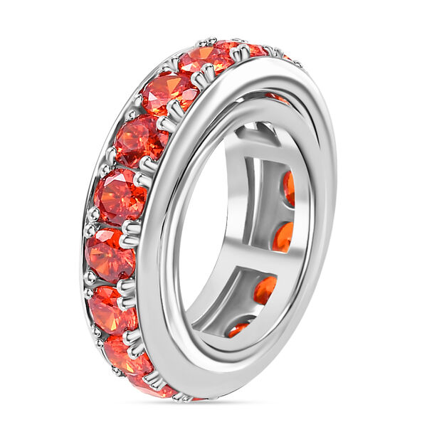 Orange Zirkonia Spinning-Ring - 8,08 ct. image number 5