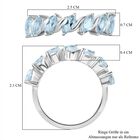 Himmelblauer Topas Ring 925 Silber rhodiniert (Größe 17.00) ca. 2,18 ct image number 6