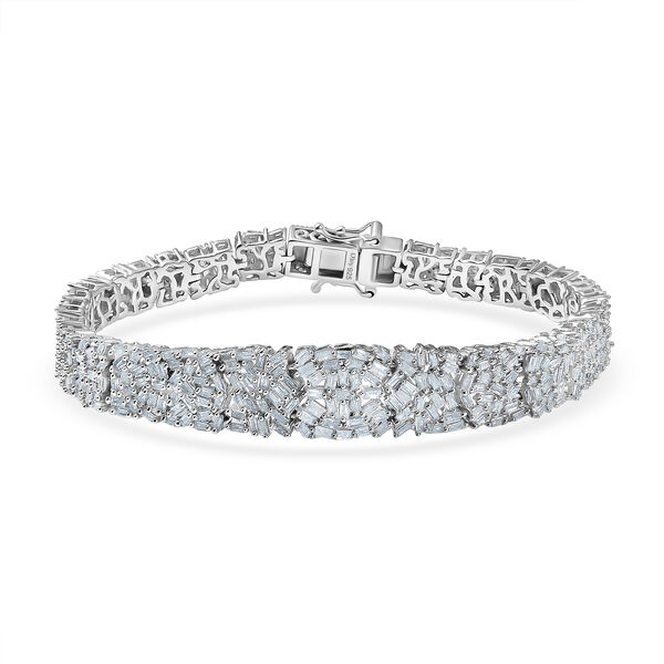 D'Joy wei&szlig;es Diamant 19cm Armband - 4,96 ct.