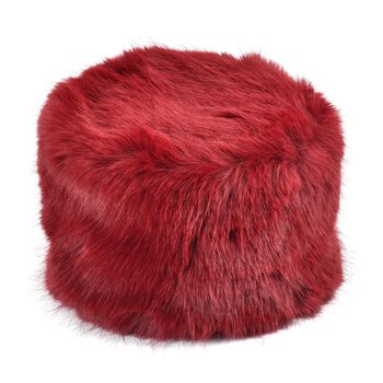 faux fux hatMaterial: 100%PolyesterSize: 61cm girthweight: 108 gcolor: dark red