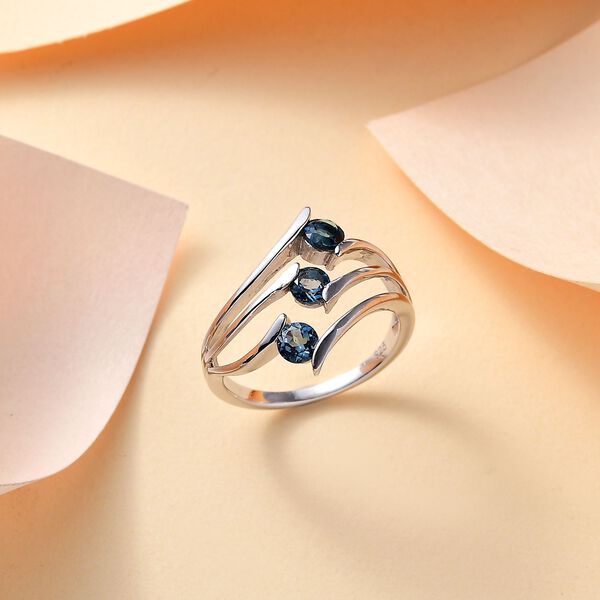 London Blautopas Ring - 0,98 ct. image number 2