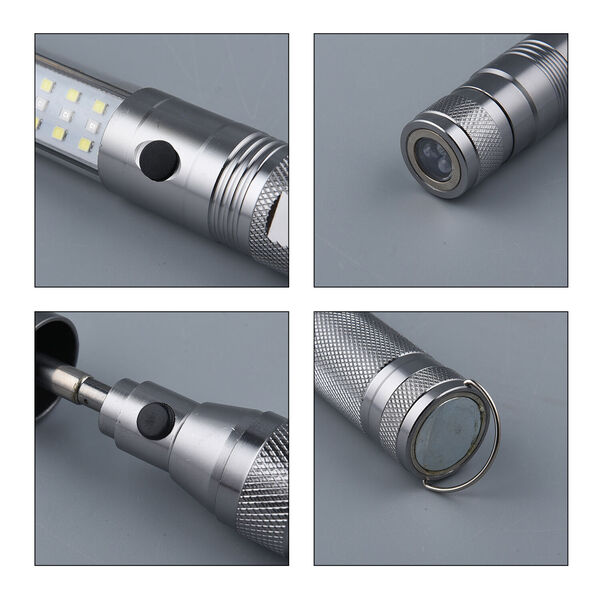 Multifunktionale LED Taschenlampe, 3xAAA Batterie (nicht inkl.), Silber image number 7