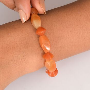 Rotes Aventurin Armband Flexibel (18 cm), ca. 100.00 ct