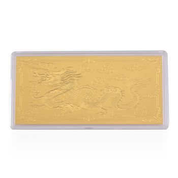 Barren mit Drachenmotiv in 999 Gold