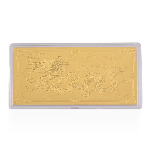 Barren mit Drachenmotiv in 999 Gold image number 0