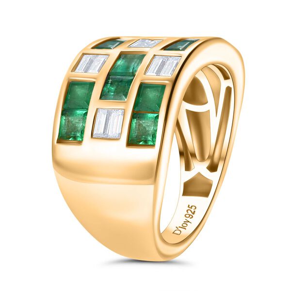 D'Joy Socoto Smaragd und Moissanit Ring - 2,71 ct. image number 5