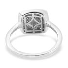 Diamant Ring 925 Silber Platin-Überzug image number 4