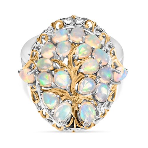 AA Natürlicher, äthiopischer Welo Opal Ring 925 Silber rhodiniert (Größe 18.00) ca. 2,08 ct image number 0