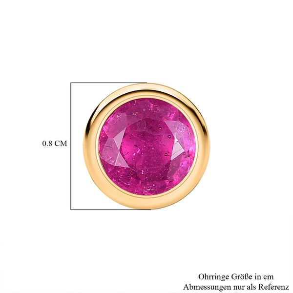 AAA Ilakaka Rosa Saphir Ohrringe - 2,45 ct. image number 4