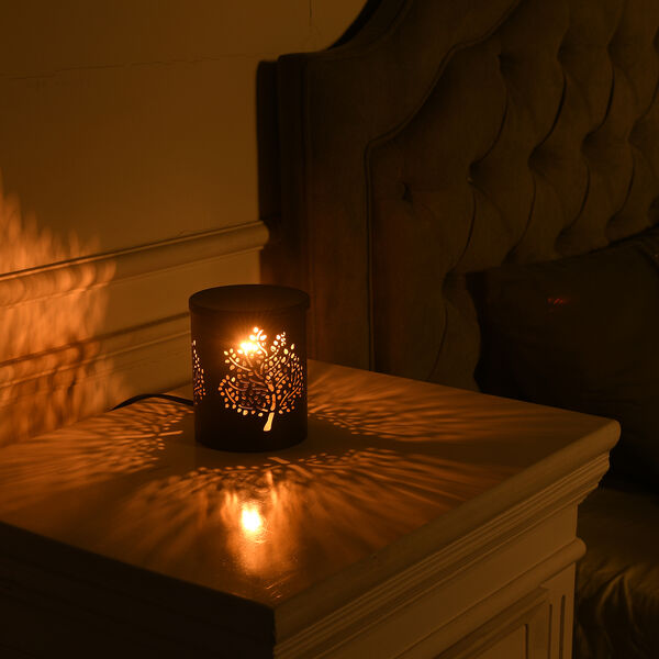 Aromatherapie, Handgefertige Eisen Lampe &auml;therischem &Ouml;l, 5ml, Lebensbaum Muster image number 2