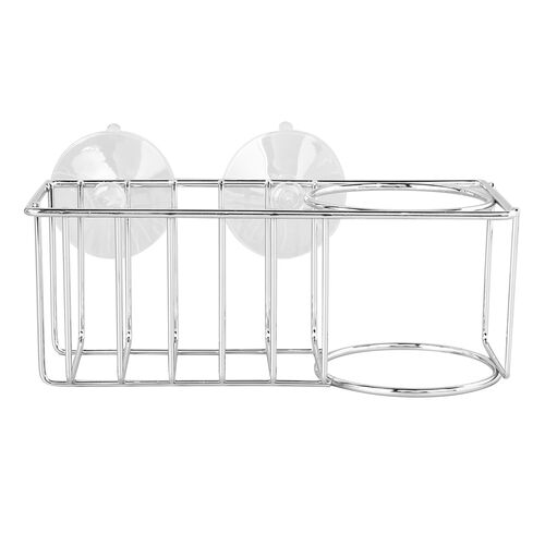 2er-Set 2 in 1 Spülbecken Caddy, Größe 18,5x9,5x9,3 cm Silber image number 1