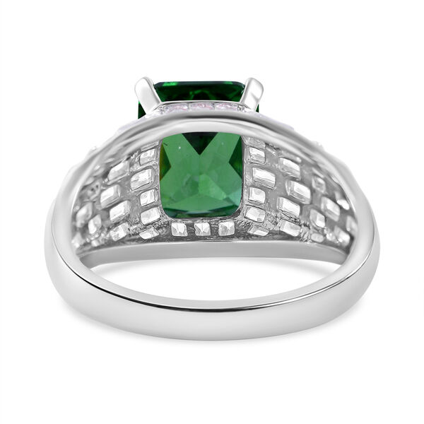 LUSTRO STELLA Gr&uuml;ner und wei&szlig;er Zirkonia-Ring - 9,16 ct. image number 3