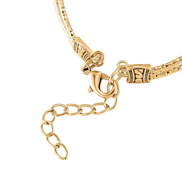 Golden strahlen Quarz Armband, 18 cm - 68,50 ct. image number 5