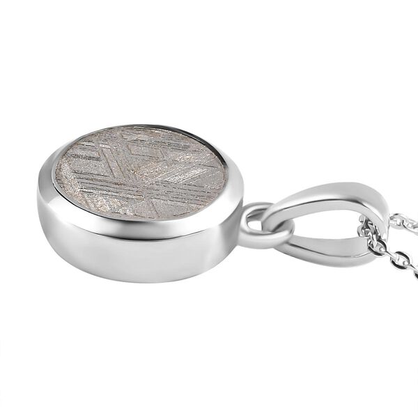 Meteorit-Anh&auml;nger mit Kette, 925 Silber platiniert ca. 7.27 ct image number 4