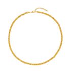 Edelstahl Kürbis-Halskette mit Verlängerung, ca. 56 cm, ca. 49,50g, goldfarben