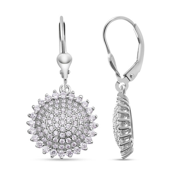 Lustro Stella - wei&szlig;e Zirkonia-Ohrringe, 925 Silber rhodiniert, ca. 2.55 ct image number 3