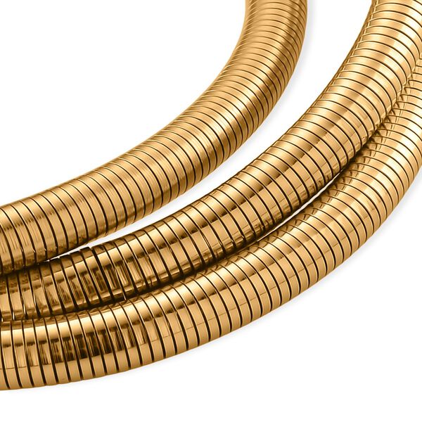 Flexibles Wickelarmband-Trio in Goldton image number 3