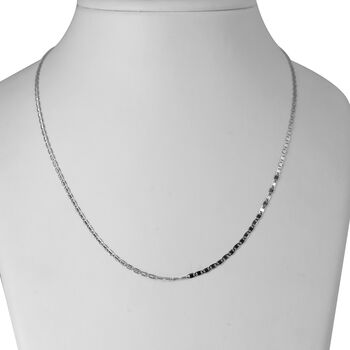 VALENTINO DESIGN 925 Silber rhodiniert Halskette ca. 45 cm ca. 2,62g