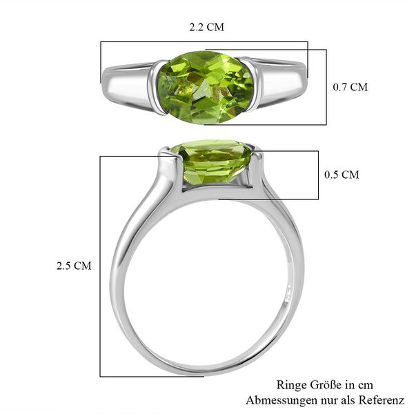 AA Peridot Ring - 2 ct. image number 4