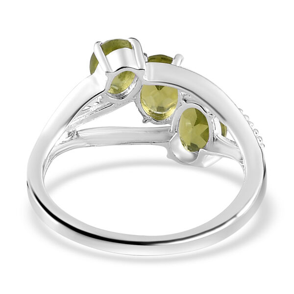 Peridot Ring, 925 Silber (Gr&ouml;&szlig;e 21.00) ca. 1,64 ct image number 6