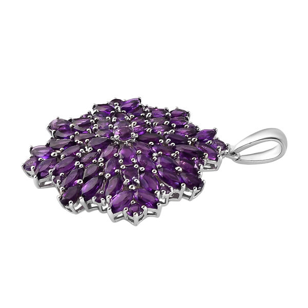 Afrikanischer Amethyst-Anh&auml;nger, 925 Silber platiniert ca. 11,18 ct image number 4