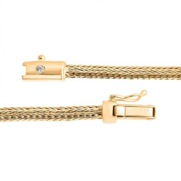 D'Joy Royal Bali - AAA goldenes S&uuml;dseeperle und Labor Diamant Tulang Naga-Armband image number 5