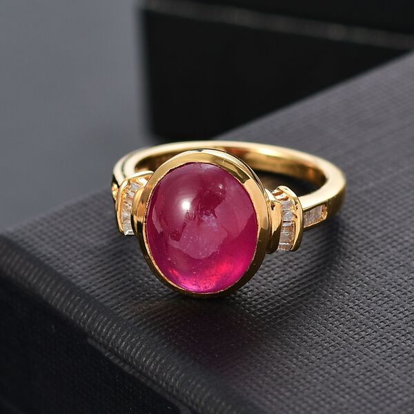 AA Afrikanischer Rubin und Diamant Ring - 8,58 ct. image number 2