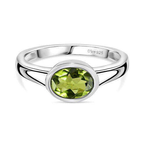 Peridot Ring 925 Silber rhodiniert (Größe 17.00) ca. 1,23 ct image number 0