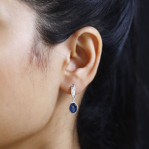 Boulder Opal Triplett Ohrringe, ca. 1,96 ct. image number 8