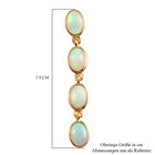 Natürlicher Äthiopischer Opal Ohrringe 925 Silber vergoldet ca. 2,83 ct image number 4