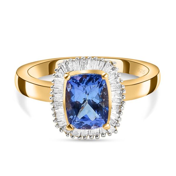 Tansanit und Diamant Ring - 1,88 ct. image number 0