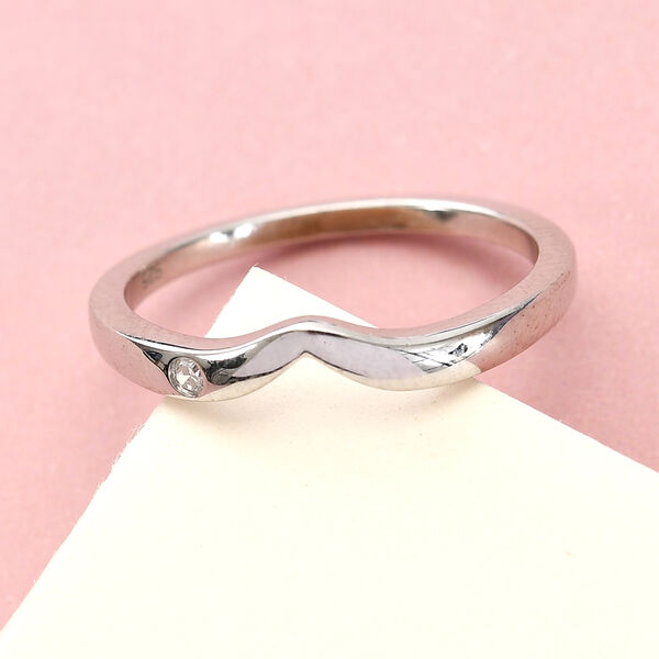 Diamant Ring 925 Silber platiniert image number 2