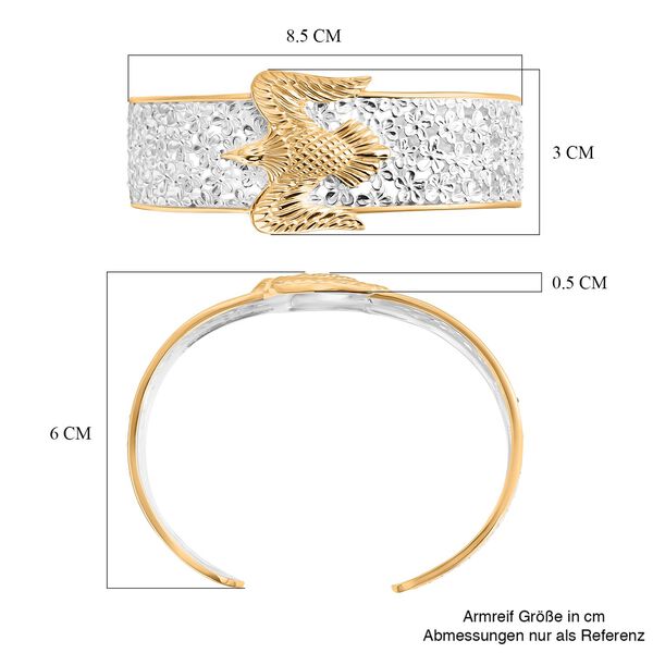 D'Joy Royal Bali - 925 Silber Zweifarbige Beschichtung Armreif ca. 19 cm ca. 30,29g image number 5