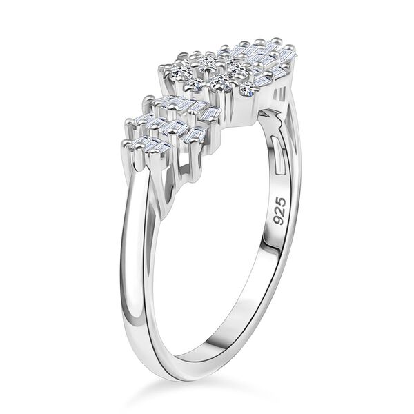 LUXURIANT SI-GH Labor Diamant Ballerina Ring, 925 Silber rhodiniert - 0,50 ct. image number 4