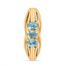 Blauer Apatit-Anhänger - 0,60 ct.