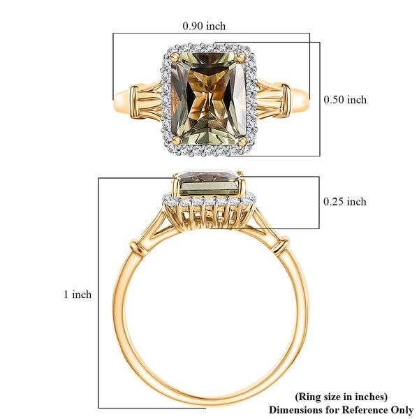 AAA Turkizit, Weißer Diamant Ring 585 Gold (Größe 19.00) ca. 4,07 ct image number 5