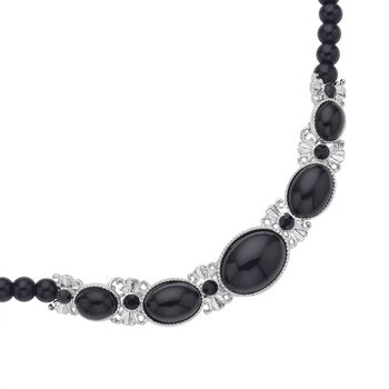 Beads of Grace schwarze Achat-Halskette