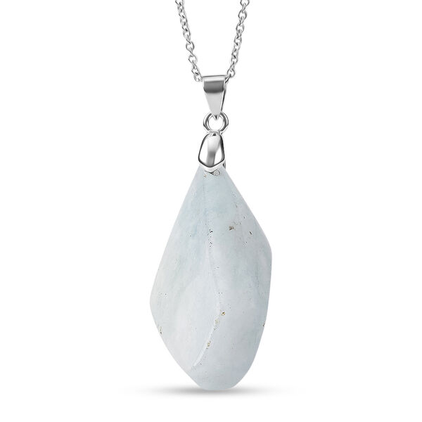 Aquamarin Anh&auml;nger mit 50cm Kette - 60 ct.