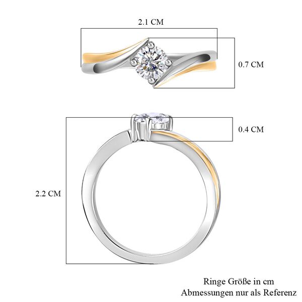 2er-Set- Moissanit Ringe - 0,90 ct. image number 6
